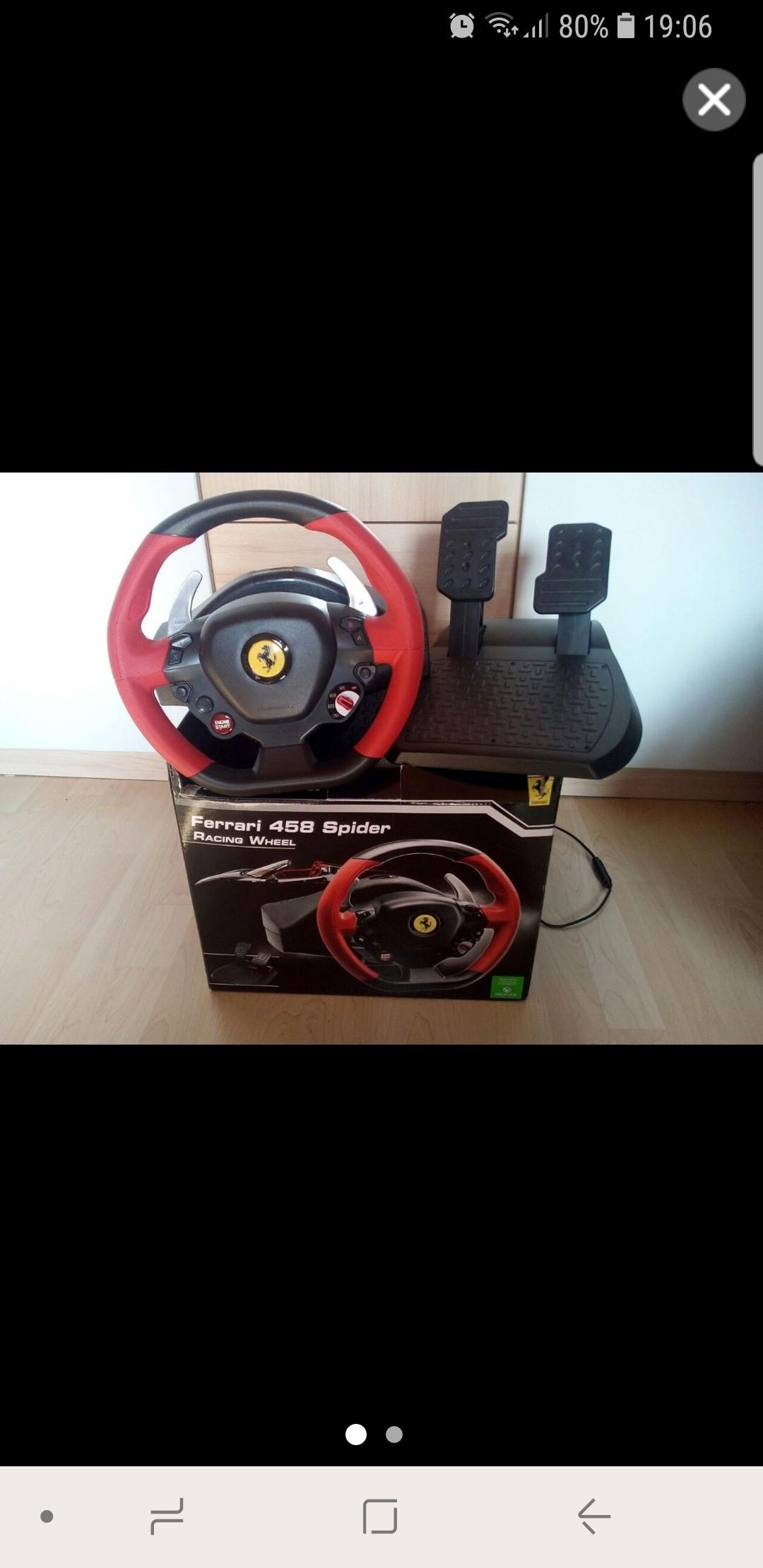 Thrustmaster Ferrari 458 Spider Racing Wheel in 76706 Dettenheim für 55 ...