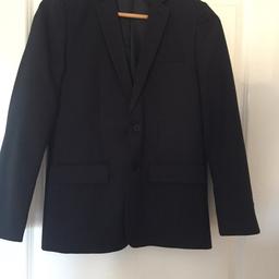 Black pinstripe jacket. Age 12. Only worn once.