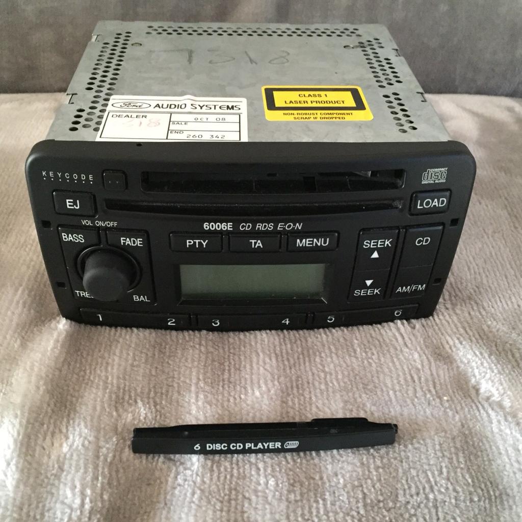 Ford 6006E CD RDS E.O.N 6 DISC PLAYER in Epping Forest for £30.00 for