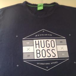 HUGO BOSS Navy Blue small mans t shirt good condition