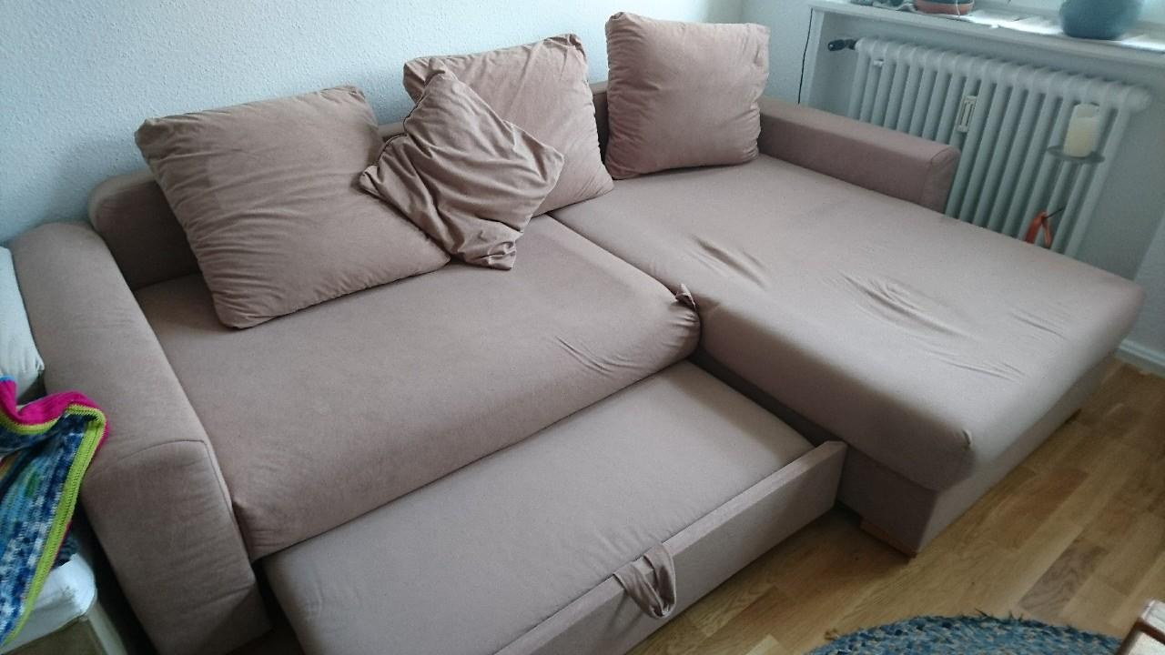 Schlafcouch mit Stauraum zu verschenken in 68165 Mannheim für 0,01