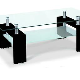 Telford Coffee Table high gloss black and white 900W x 500D x 425H