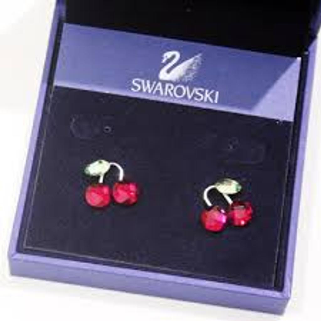 Swarovski cherry discount earrings