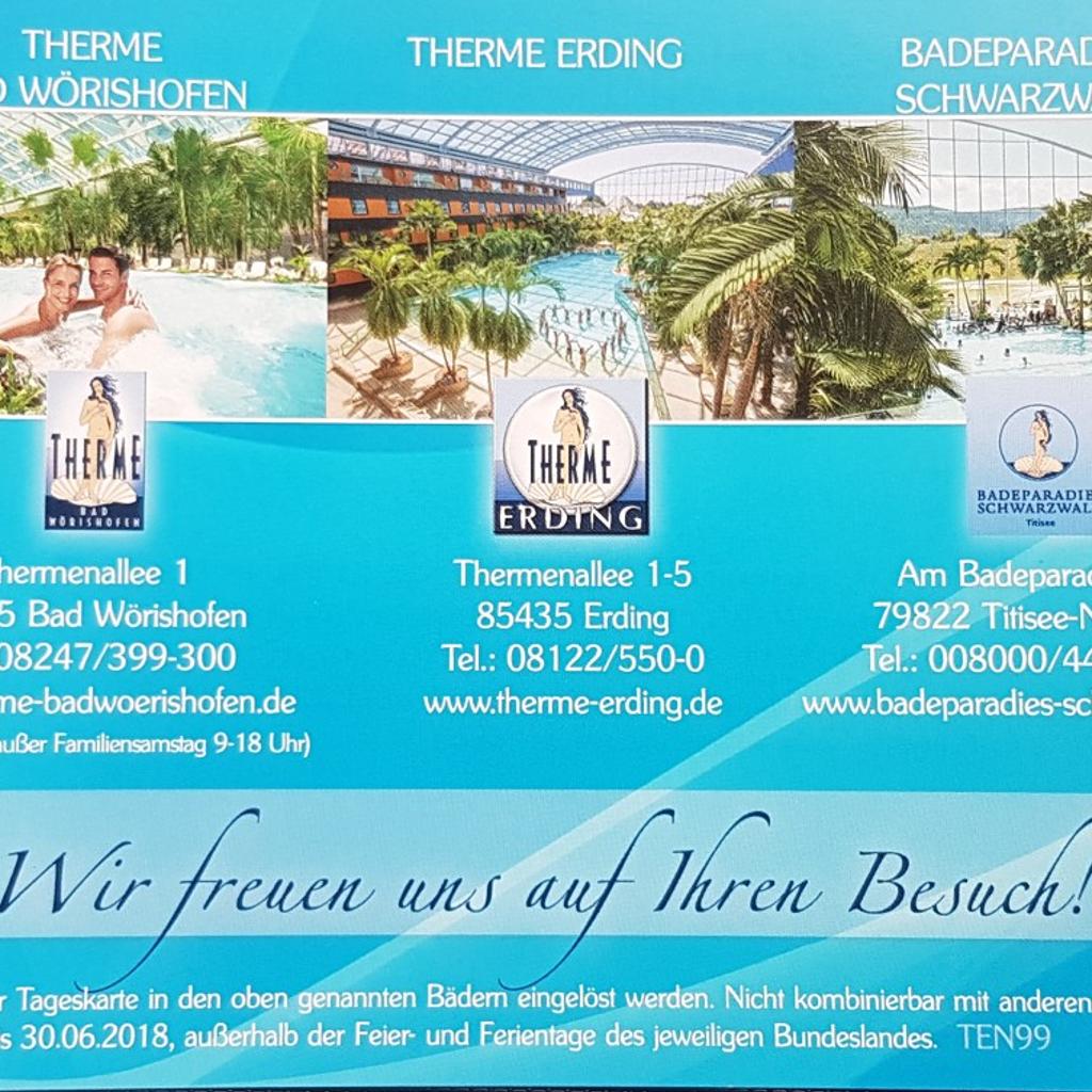 Gutschein für Therme in 90478 Nürnberg for free for sale | Shpock