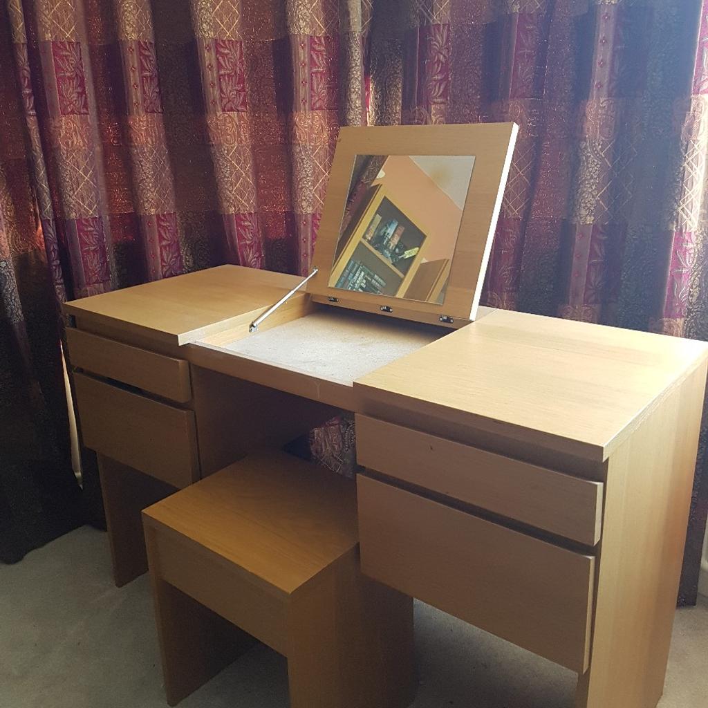 Ikea malm deals dressing table oak