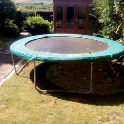 8 foot trampoline that has been dismantled and will now fit into a car.
Just needs a clean.
