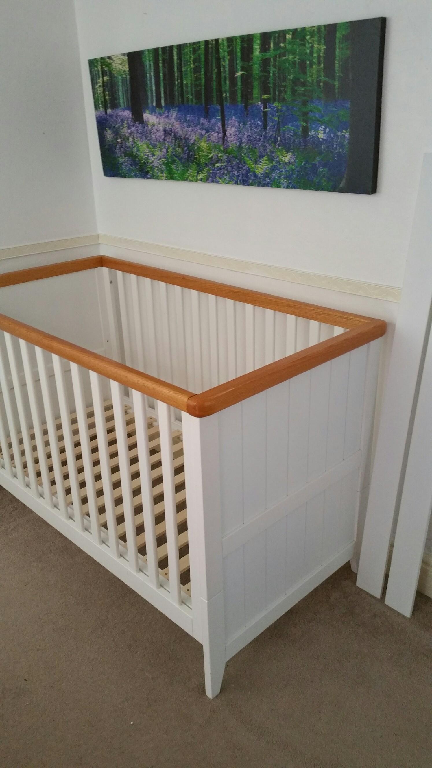 Mothercare summer oak cot bed best sale