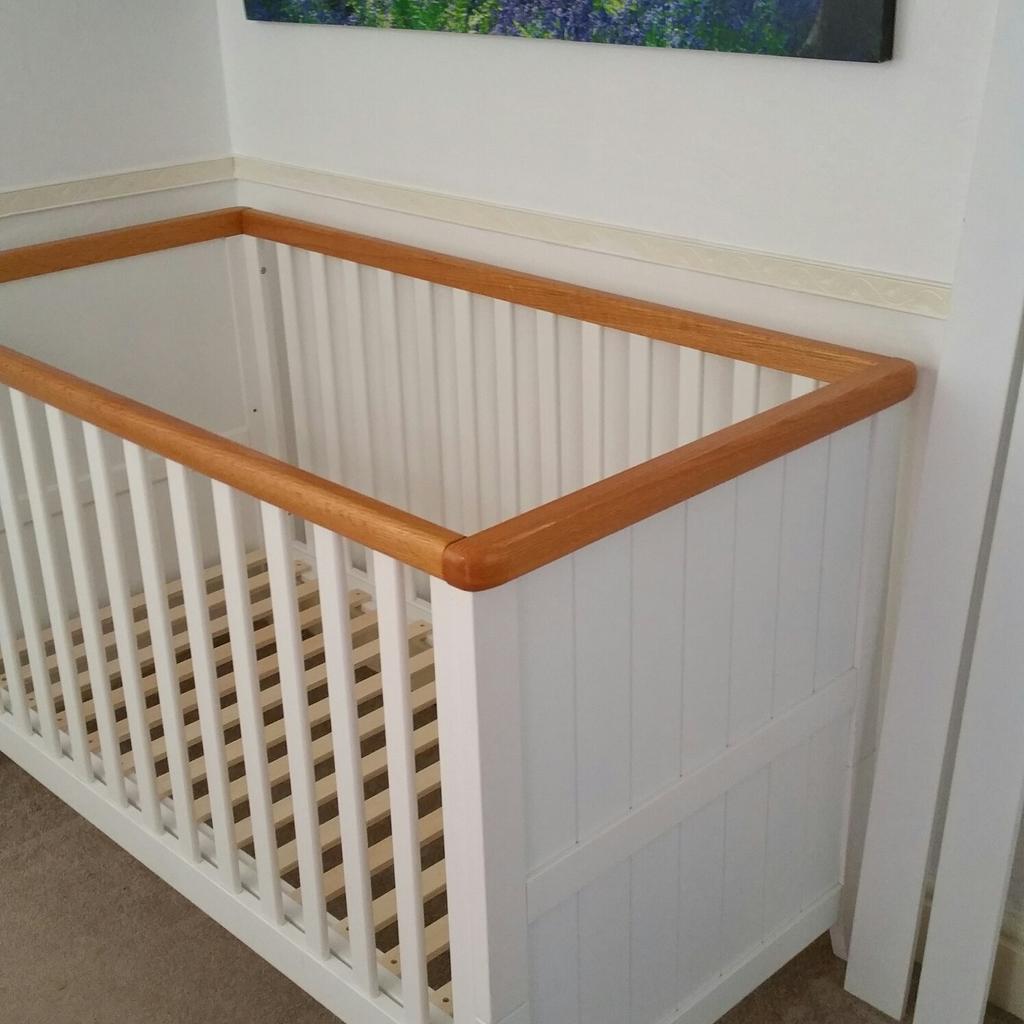 Summer oak store cot bed