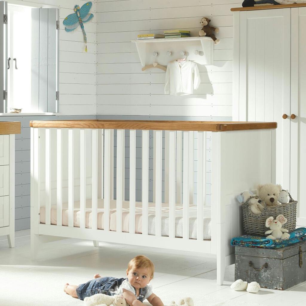 Mothercare summer best sale oak cot bed