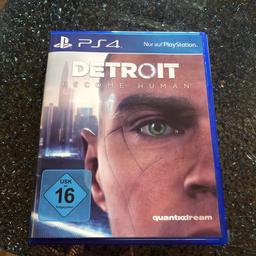 Verkaufe für die PS4 Detroit Become Human. Das Spiel wurde einmal durchgespielt. Neuwertiger Zustand.