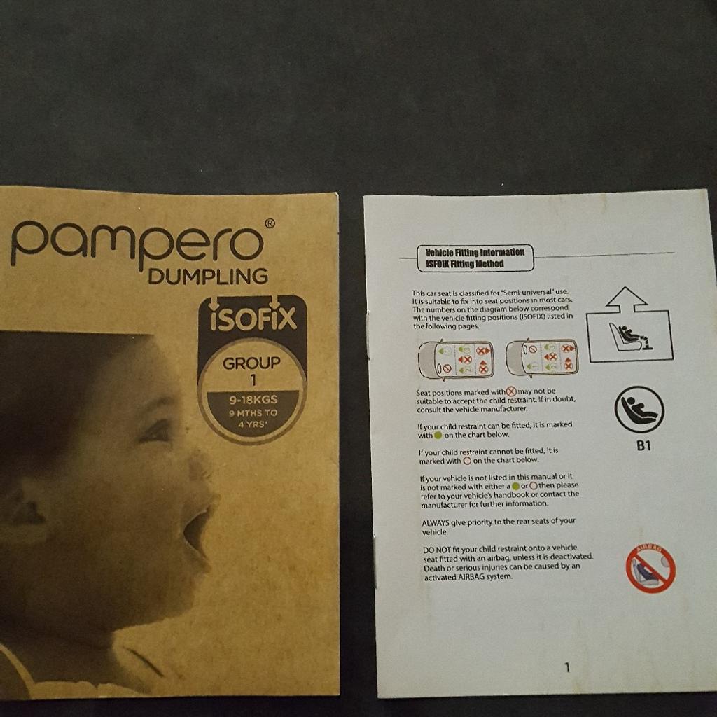 Pampero dumpling isofix car 2024 seat