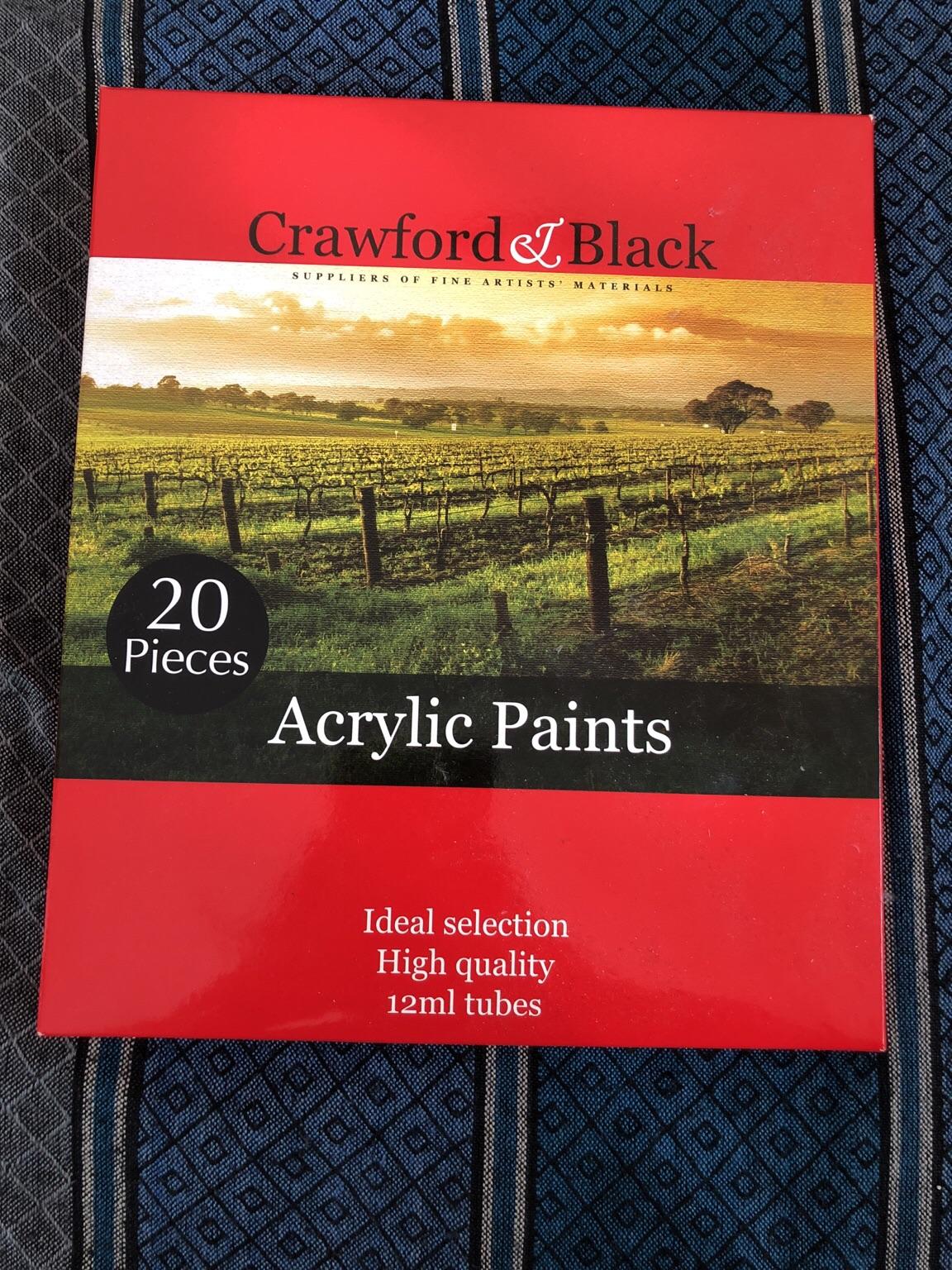 Crawford & Black acrylic paint set in M13 Manchester for £7.00 for sale