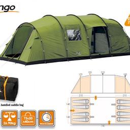 I'm selling my vangro tigris tent in used condition in good working order. The Tigris Range has undergone a makeover for 2011. These tents remain easy-to-pitch - the Tigris 800 has a very simple 5-pole fibreglass pole structure - but one that gives great head (steady!) height and therefore a light and airy feel to the tent. There are also flexible bedroom arrangements and storage options a plenty plus three entrance options.  90ono
