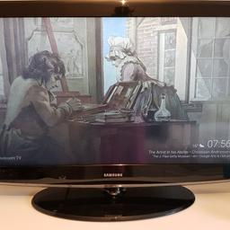 Black 42" Samsung TV. 
Works perfectly, with 2 minor unnoticeable damages (pics included)
