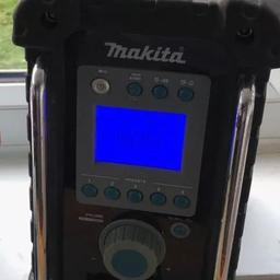 Makita radio, full working condition. Works with battery’s or a power supply( not sure if ive still got the power supply)