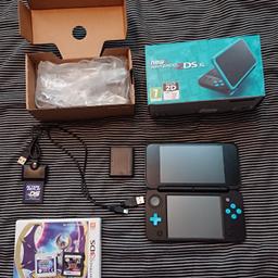 Nintendo 2ds xl console with box and charger, comes with 2 games, 1 is pokemon moon and the other is yugioh nightmare troubadour (this does not have a case unfortunately!) also comes with action replay ds (this is for cheats for in game play) it comes with the licence key aswell! I've had this a few months and I've just got bored of it and don't play anymore, hence the reason I'm selling. Any offers welcome. Thanks :)