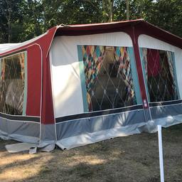 Size 900. Has curtains. Pictures are of it up in June 2018. Not easy for a solo adventurer to put hence reason for sale. Previous owner helpfully colour coded the poles and diagram.