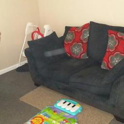 Black and red sofa good condition need gone as moving perfect for some one getting there first place £20 call or text 07745351718 COLLECTION ONLY WALSALL