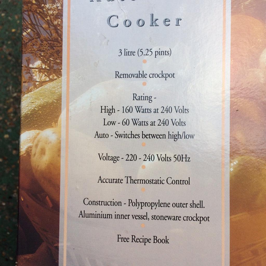 Vintage Cordon Bleu Automatic Slow Cooker in EC2V London für £ 15,00