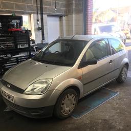 For sale is a 3 door 2004 fiesta 1.25cc 12 months mot and only 82000 miles runs and drives as it should perfect first car