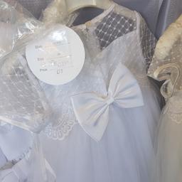 13 beautiful dresses mix of christening .bride made or party occasion ranging from baby to 7 yrs all Sarah Louise x call 07854395019 or can sell individually