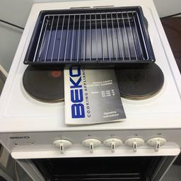 Beko single cavity electric free standing cooker in very good, clean, working condition with 4 ring hob and oven/grill in one section.  

Available for collection only from E14, close to Limehouse DLR