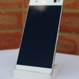 For sale Xperia C5 Ultra in white. This is dual sim version and it is unlocked to any network. It has a huge 6" screen so great for movies and gaming. From genuine EU distribution (not from China). Good for O2 users as it has band 20. Fully working, the screen is pristine, some little hardly noticeable marks on the back. Comes with original box, charger, usb cable, 2 screen protectors and silicone case. I can post in for a small charge. Google for specifications. Any question please ask.