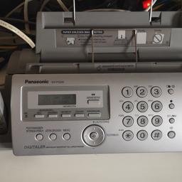 Panasonic Faxgerät mit schnurlos Telefon und 2 farb Rollen