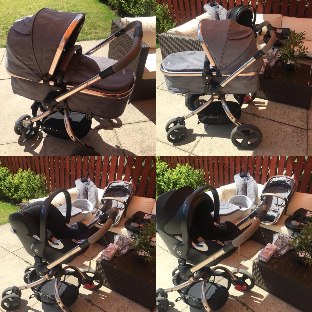 Mothercare orb grey and hotsell rose gold