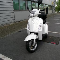 Save £100.00
Ex Demostartion Vinich V5. Scooter has covered just 17KM (10.5 Miles). In Pearl Metallic White.
Scooter has a couple of very minor scuffs (barely visible).
USB Port to charge mobile devices
FM Radio with body mounted speakers for music on the go.
Remote Control Alarm
2 Sets Of Keys
Manafacturers Warranty
12 Month Breakdown insurance for peace of mind.
Free delivery up to 100 miles of Basildon Essex (email or call for a quote if outside this distance).
Finance available from 10% deposit and terms up to 36 months Just £46.08 per month.
To start a finance application you can use our finance starter form by visiting our web site at easygouk.com and clicking on any scooter. The link is in the product description.

Spares available
Call: 0208 133 1964
easygouk.com
email: info@easygouk.com
The Smart New Way To Get Around