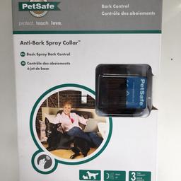 Anti bark citronella collar, still in box and never used. Recommended by my vet but I didn’t need to use it after all.
See photo above for usual pricing.