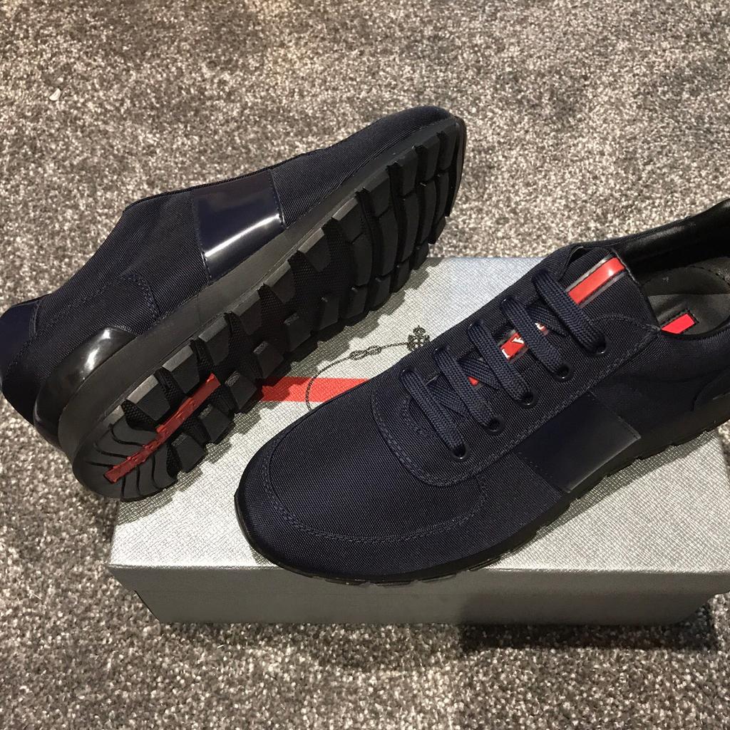 Mens prada shop runner trainers