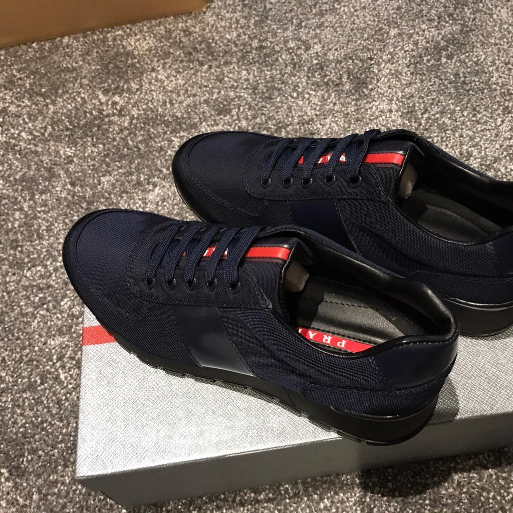 Mens prada runner clearance trainers