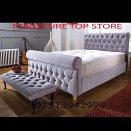 Luxury new Chesterfield bed frame With Memory Foam orthopaedic Mattress crushed velvet or Chenille

Available in crushed velvet, chenille or leather

MADE IN Great Britain 🇬🇧

Single Bed and mattress £250

Double Bed And mattress £300

King size Bed and Mattress £330

Super King Bed and mattress £390

We also sell top quality divan beds and mattresses

All beds are crafted in the UK

delivered to most areas in the UK