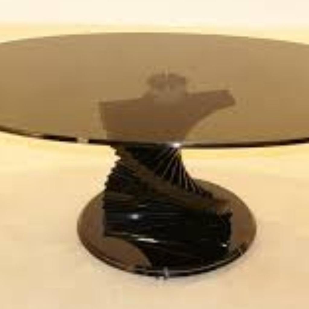 Coffee and side tables black glass from dfs in W5 London Borough of