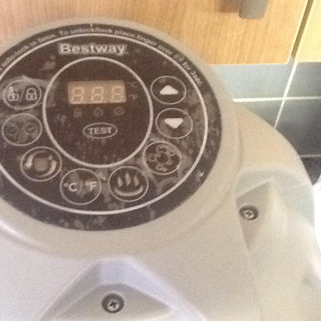 Bestway lazy spa pump heater and chemicals in Buckley for £50.00 for