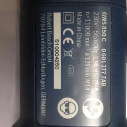 Winkelschleifer Bosch blau
Typ GWS850C
Neu unbenutzt
230V  850W