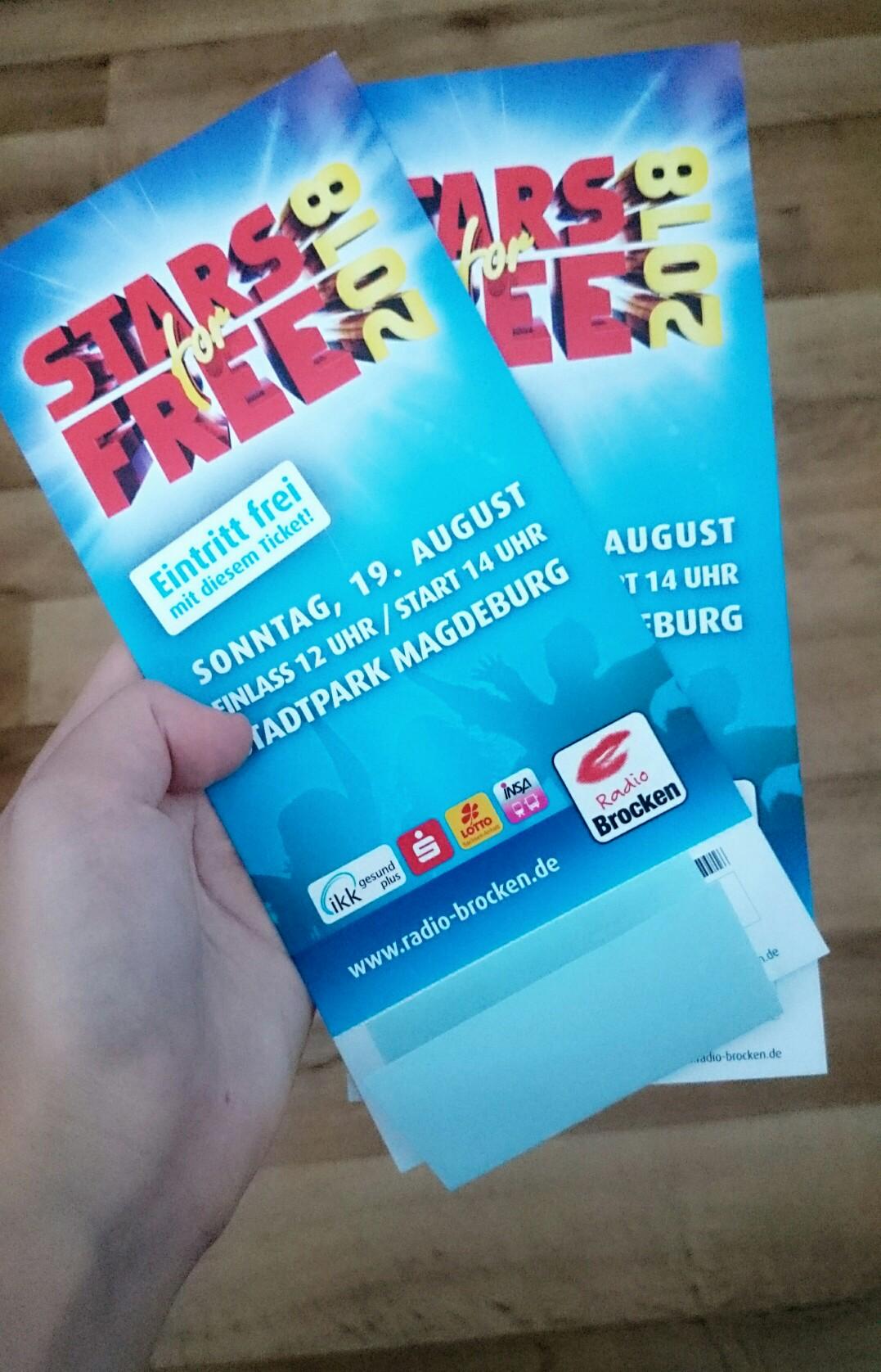 Stars for free Ticket Magdeburg in 06231 Bad Dürrenberg für 15,00 € zum Verkauf Shpock DE