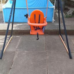Baby swing which has extensions to turn into a child's swing. Attachments have never been used, in great condition