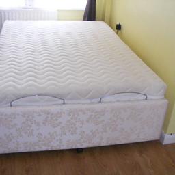 I HAVE FOR SALE ELECTRIC ADJUSTABLE DOUBLE BED WITH MATTRESS IN VERY GOOD CONDITION. BED IS ONLY 2 YEARS OLD, COST OVER £1000, MATTRESS IS VERY HIGH QUALITY AND EXTREMELLY COMFORTABLE, HAS REMOWABLE AND WASHABLE COVER. IT'S SPECIAL MATTRESS SUITABLE FOR ELECTRIC BEDS. BED HAS 2 REMOTE CONTROLS, 1 FOR ADJUST POSITION, ANOTHER ONE IS FOR MASSAGES. COMING FROM PETS AND SMOKE FREE HOME. COLLECTION FROM NORTHALLERTON OR CAN DELIVER FOR FUEL COST