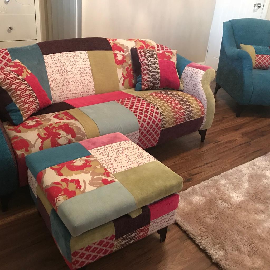 Patchwork Corner Sofa Dfs Baci Living Room