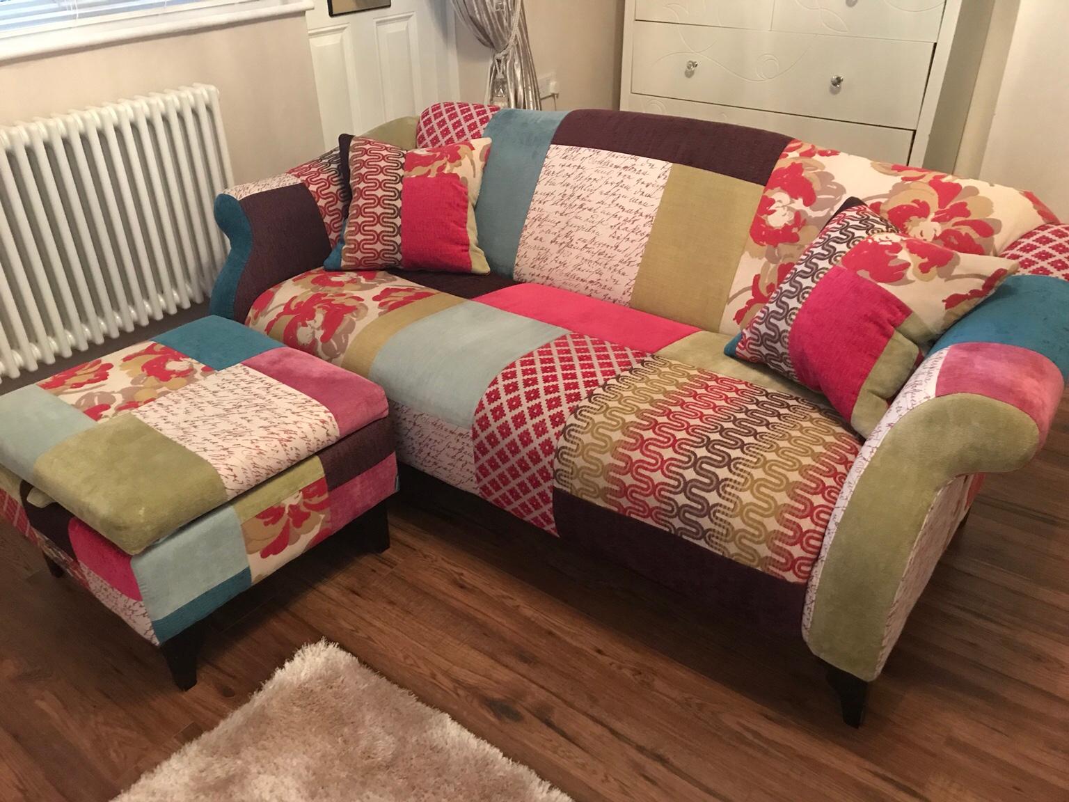 Patchwork on sale settee dfs