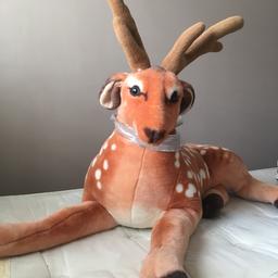 Large soft reindeer toy...excellent condition. A great  Christmas gift for a child. Collection only please, and price non negotiable.