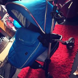 Silver cross wayfarer 3 in 1 full travel system with both blue and sand colour packs. 150 ovno. dinnington