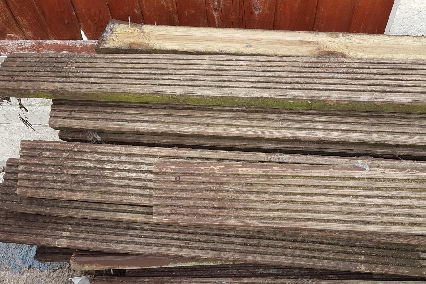LOOK!!! FREE USED DECKING BOARDS in Bolton for free for sale Shpock