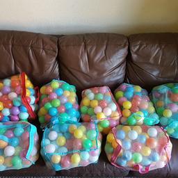 Large bundle of ball pit balls.
Used once for a 1st birthday party. All been washed and cleaned for sale.
Approx 740 balls
£25 for the lot - I paid double this.
Collection Charlton se78en
