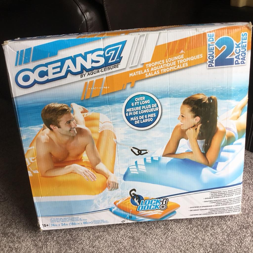 OCEANS7 Inflatable Pool Rafts Lilo Adult size in GU12 Guildford for £12