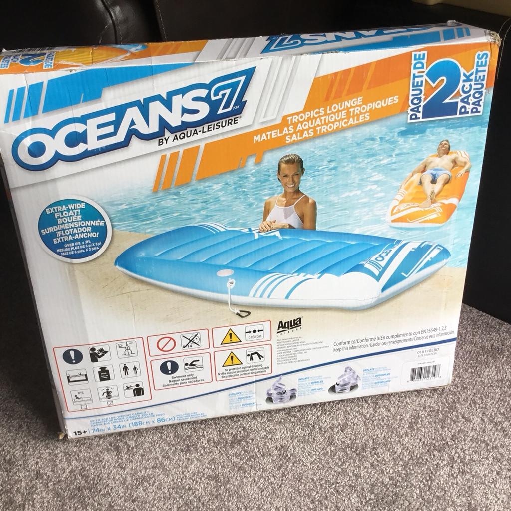 OCEANS7 Inflatable Pool Rafts Lilo Adult size in GU12 Guildford for £12