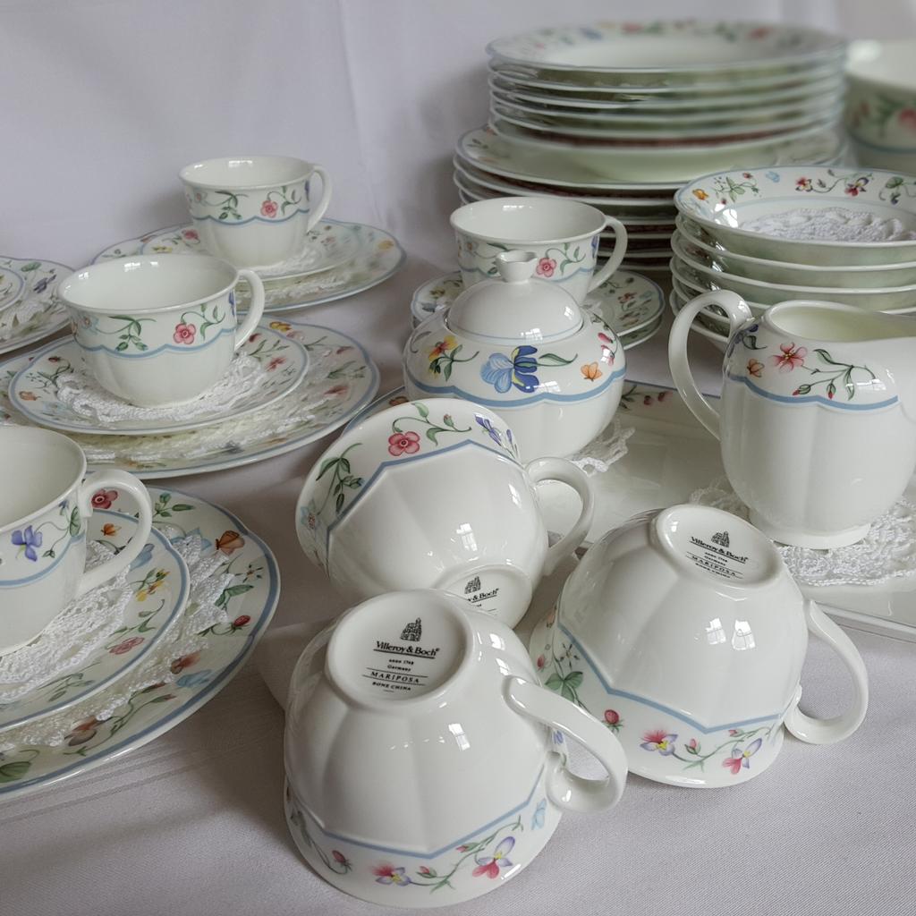 Taza Villeroy & Boch Mariposa Multicolor - Porcelana Alemana 10cm