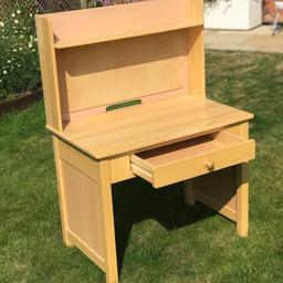 Child’s desk in good condition originally from Great Little Trading Company.
Dimensions:-
79.5 cm wide
49 cm deep
61.5 cm high to top of desk itself
110 cm overall in height